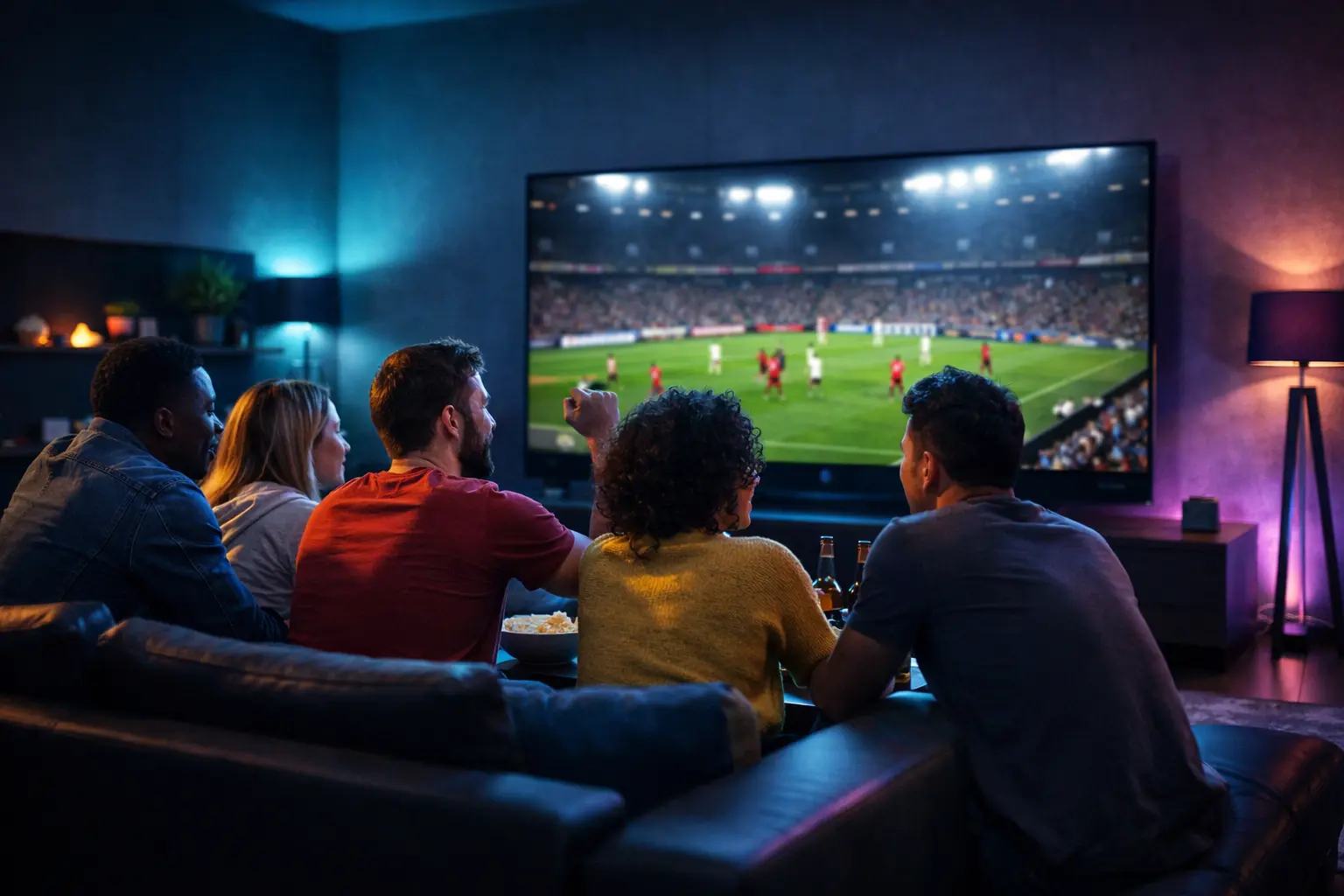 IPTV Nederland kopen — vrienden kijken live sport via premium IPTV abonnement in 4K kwaliteit